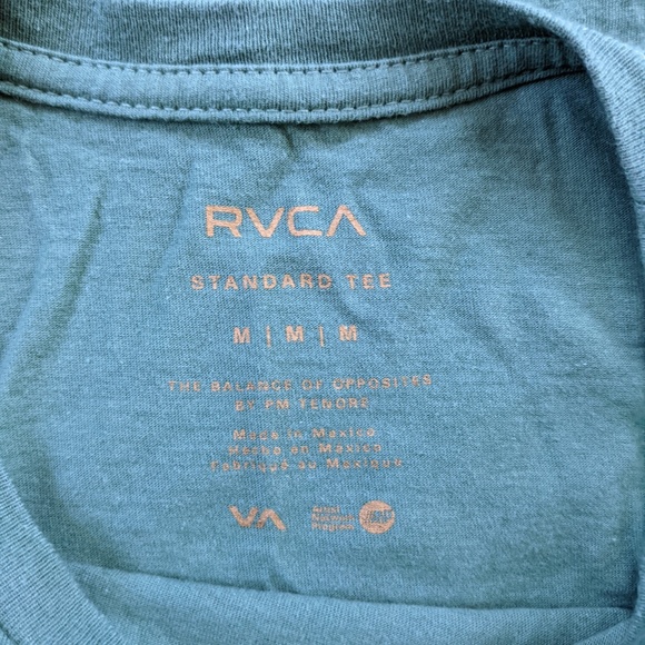 RVCA Graphic Logo Shirt Men's Medium - Picture 7 of 8
